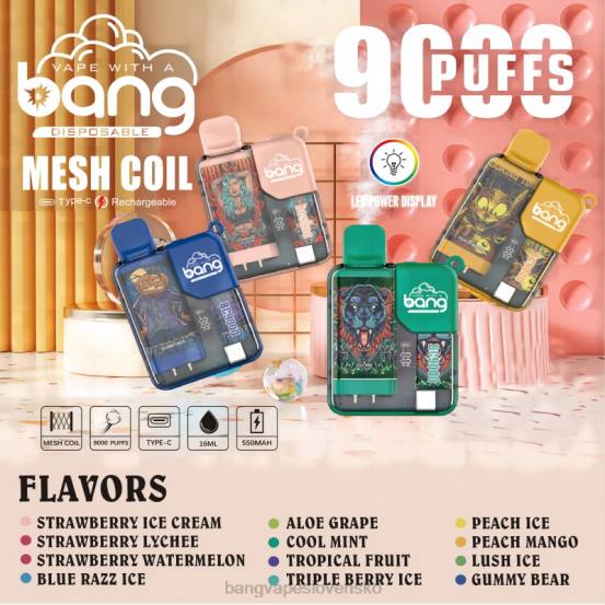Bang Vape Box BC9000 vopred naplnených 16 ml | 0P066 Vape Gang Vape jednorazové