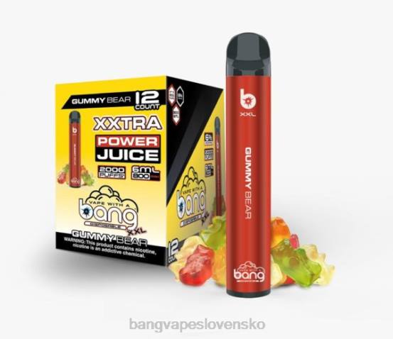 Bang Vape XXL 2000 ťahov | 0P0617 Bang Disposable Vape Flavors Gumový medvedík