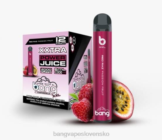 Bang Vape XXL 2000 ťahov | 0P0622 Bang Vape Bratislava červená raz mučenka