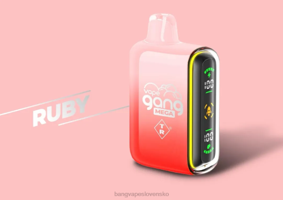 Vape Gang MEGA 20 000 vdychov jednorazovej vapky (škatuľka po 5) | 0P0658 Vape Gang Vape rubín