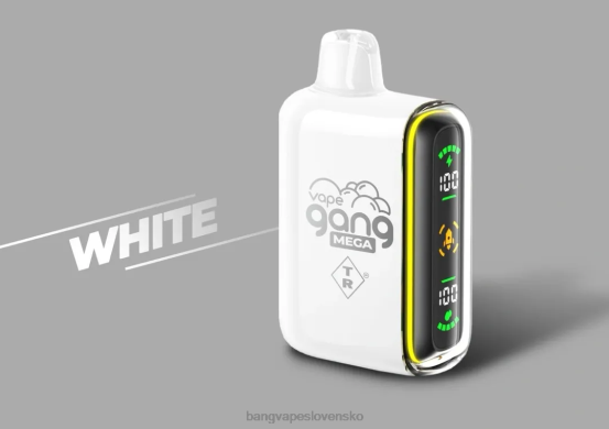 Vape Gang MEGA 20 000 vdychov jednorazovej vapky (škatuľka po 5) | 0P0660 Vape With A Bang Disposable biely