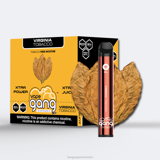Vape Gang XL jednorazové vapky 600 vstrekov (škatuľa po 10 kusov) | 0P0670 Vape With A Bang Disposable virgínsky tabak