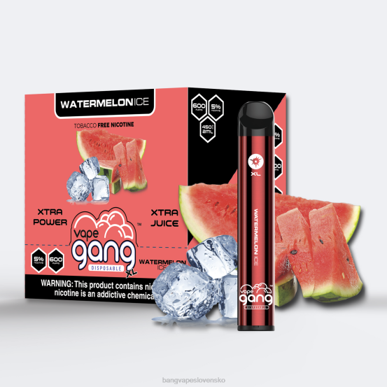 Vape Gang XL jednorazové vapky 600 vstrekov (škatuľa po 10 kusov) | 0P0676 Vape Gang Slovensko melónový ľad